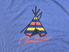 Men’s Pendleton Blue T Shirt Size Large Grand Canyon 100% Cotton National Parks
