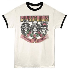 Guns N Roses Appetite For Destruction Skulls Men’s Ringer T Shirt