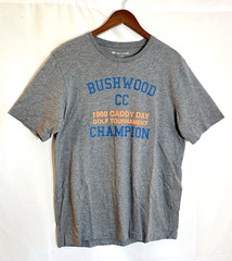 Travis Mathew Men’s Large Bushwood CC Caddy Day Caddy Shack Gray S/S T-Shirt Tee