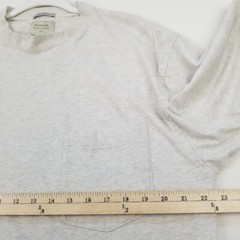 Haggar Ultimate T Shirt Men’s Large L Heather Gray Short Sleeves Pocket Stretch