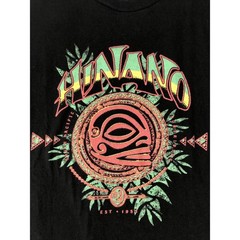 Hinano Tahiti Tshirt Men’s Hawaiian Surfriding Tee Black Graphic shirt Sz-Large