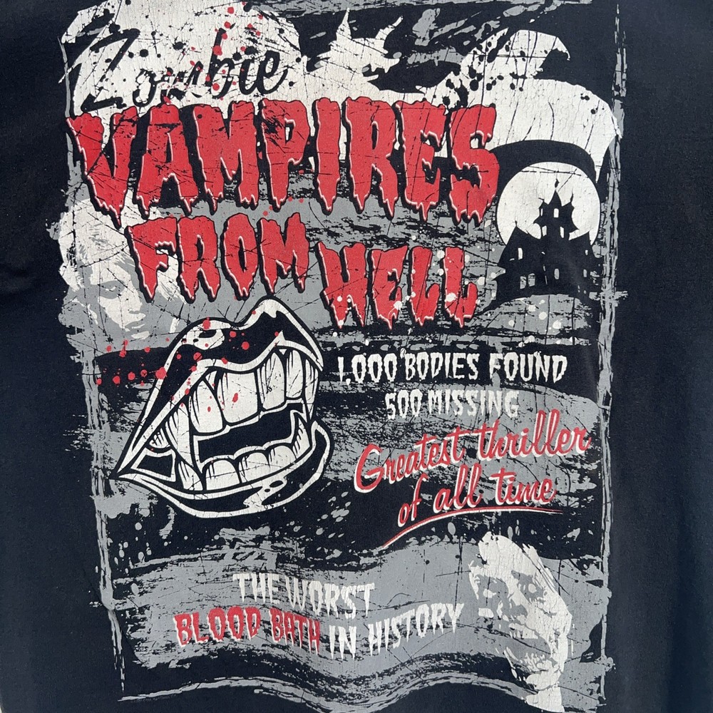 VINTAGE AAA Zombie Vampires from Hell Horror Promo Shirt Sz 2XL