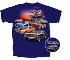 NOVA SS T-SHIRT PURPLE NOVA CAFE 283,307,327,350,396.427,454 S-XL24.99+2X,3X NEW
