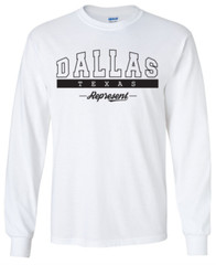 Dallas Texas State T-Shirt Long Sleeve Graphic Tees Unisex Apparel
