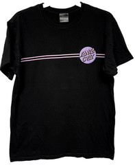 VTG Santa Cruz Skateboards Mens L T-shirt Graphic Black Purple Pink other Dot