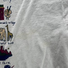 Vintage Experience New York Shirt Mens XL White Fruit Of The Loom Graphic 90s