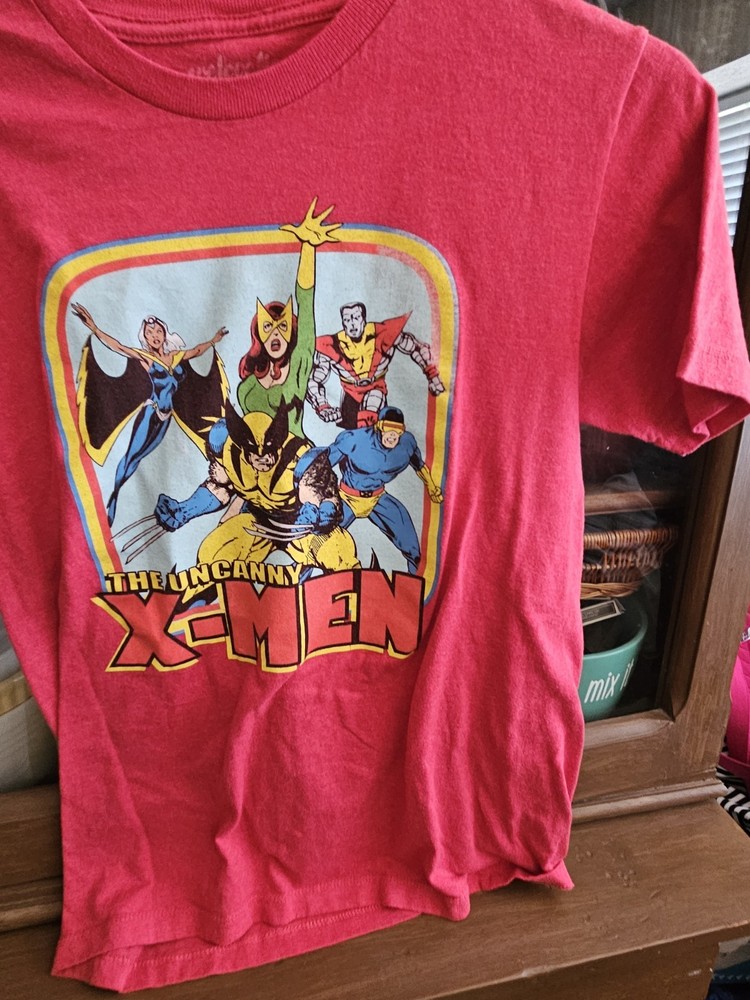 Marvel Comics X-Men Wolverine Cyclops Phoenix Red Graphic Tee Men’s M