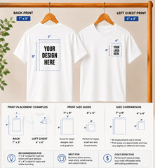 Custom T-Shirts: Print Your Photo/Logo Front & Back, Unisex Personalized Tee