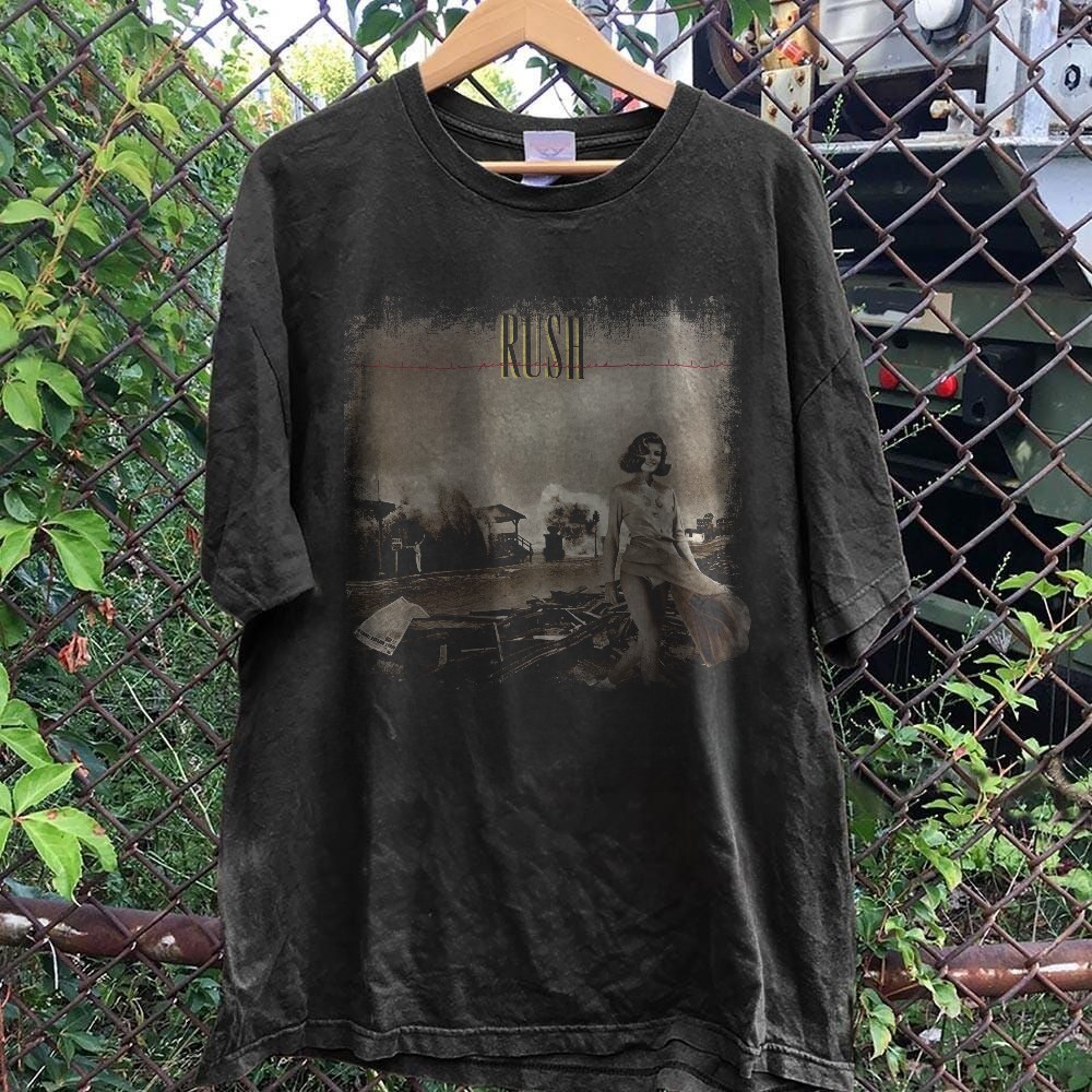 Rush Permanent Waves T-Shirt Vintage Rock Band Album Graphic Unisex Tee S-5XL