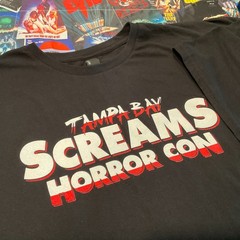 Tampa Bay Screams Horror Con Official NEW T-Shirt*Black*Stylish*XL,L,2XL,M,S