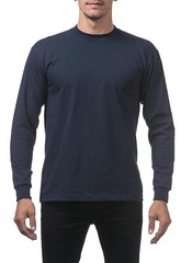 Pro Club Men’s 3-Pack Heavyweight Cotton Long Sleeve Crew Neck T-Shirt