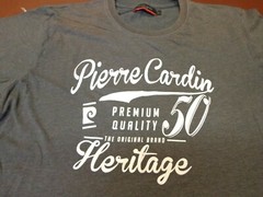 PIERRE CARDIN PARIS HERITAGE HEATHER GRAY T-SHIRT SIZE XL W9