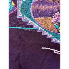 Vintage California Nature Shirt Purple Graphic Tee VTG 1990s 90s Large