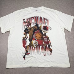 Jordan Championship Rings Oversized Tee – White – Size 2XL XXL