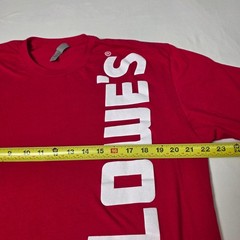 Next Level Apparel Lowe’s T-Shirt Mens XL Red Vertical Graphic Home Improvement