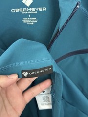 Obermeyer Flex 1/4 Quarter Zip Base Layer Top Men’s Teal Blue Agave Small S