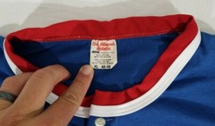 Vintage “Multibank” Sponsor Baseball Ringer Jersey Shirt Don Alleson Athletic XL