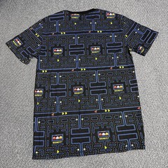 C-Life Group, LTD. Pac-Man Men’s S Black Graphic Print Logo Crew Neck Tee