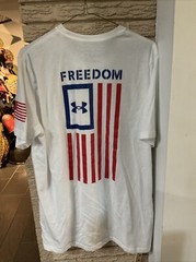 Under Armour 1370810 Men’s UA Freedom Flag T-Shirt S/S Tee Size LG NWT