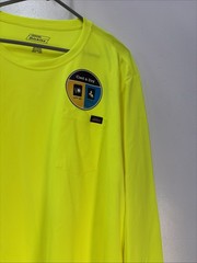 Dickies Men’s Long Sleeve Pocket Tee Cool & Dry Size 3XL Florescent Yellow NWT