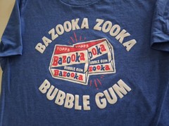 Homage Topps Bazooka Bubble Gum Small Tee Shirt