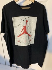 Nike Air Jordan Mens Sz XL Jumpman Logo Tee T-Shirt Black Red