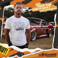 Car Culture Shirts for Men Retro Racing Culture Stretchy Tee Crew neck