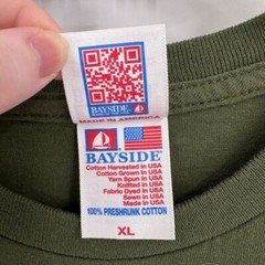 Vtg US Army Veteran Bayside T-shirt Mens XL Green I Served USA Made Armed Forces