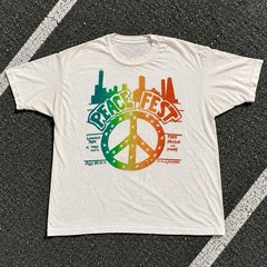 Vintage 1980’s Peace Fest Chicago Band Tees Tour Shirt Lincoln Park Festival