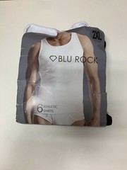 Pack of 6 Blu Rock Men’s Sz XXL Ribbed Tank Top Undershirt Tag Free