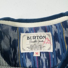 Burton Durable Goods Pullover LS Shirt Geometric Pattern Pocket Men’s Medium