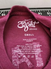 Eighty Eight Mens Burgundy Socially Distant mask t shirt Size small