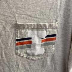 Champion Mens T Shirt NCAA Illinois Illini Gray Graphic 2XL Cotton Crew Logo