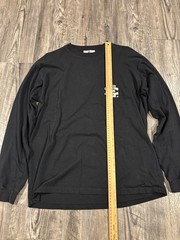 Eric Emanuel Split Black Tee L grey and white