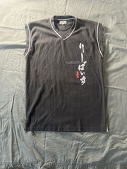 Vintage Levi Strauss & Co Sleveless Japanese Print Grey XXL Jersey Tank T-Shirt