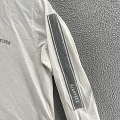 VINTAGE Tommy Hilfiger T Shirt Men XXL 2XL White Spellout Logo Street Wear 00s