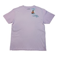 Reel Life Men’s Large T Shirt Short Sleeve Washed Pink Tee Fishing