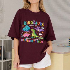 Dinosaurs Didn’t Read Shirt Funny Dinosaur Book Lover Librarian Teacher Kids Tee