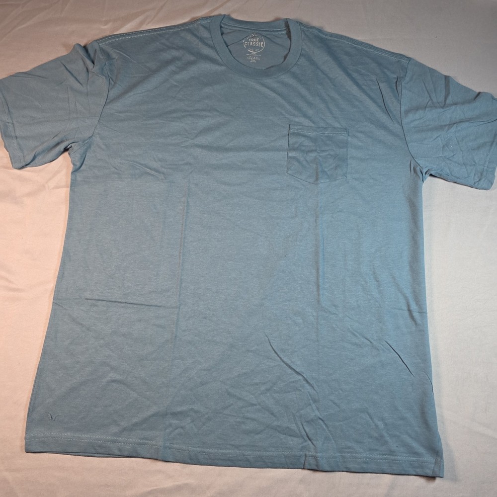 True Classic Crew Neck w pocket extra large XL blue