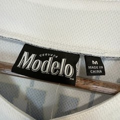 Modelo Especial Baseball Jersey Shirt Mens Medium Beer Pin Stripe World Series