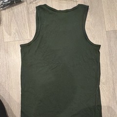 Gildan Heavy Cotton Men’s M Green Scoop Neck Sleeveless Jameson Logo Tank Top