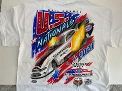 NHRA 2021 DODGE SRT US Nats Indy (158) 100% Cotton T-shirt. **PLUS** FREE **HAT!