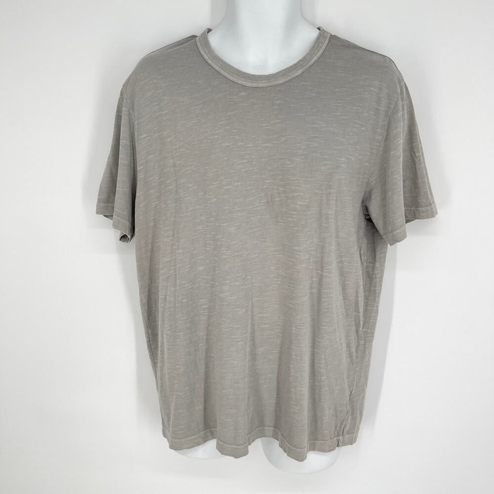 Buck Mason NEW Lightweight Cotton Tee T-Shirt Mens S Gray Straight Hem Stretch