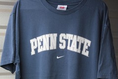 VTG 00s Nike “Penn State” Spellout Collegiate Navy Blue Mens T-Shirt L