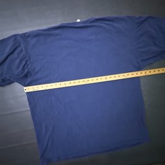 Vintage T Shirt Mens 3XL Blue Y2k Streetwear Skater Big Graphic Cotton 2000s