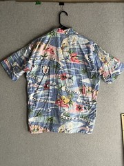 VTG Le Tigre Shirt Mens Medium Hawaiian Tropical Beach Resort Coastal