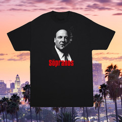 Tony Soprano Retro Halftone T-Shirt The Sopranos Mafia Mob Tee S-4X Bada Bing