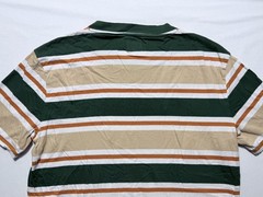 Guess Los Angeles Striped T Shirt Mens Size M Made in India VTG Green Orange Y2K