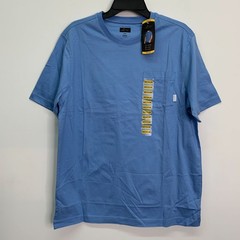 Greg Norman Men’s M Shirt Short Sleeve Crew Neck Pocket Tee T-Shirt Blue M