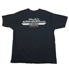 Fruit of the Loom Arctic Cat Snowmobile T-Shirt Mens XXL Black Alpha-Sports Y2K
